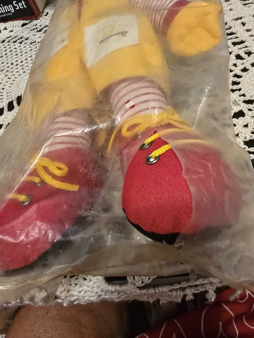 Vintage McDonald's Red and Yellow Clown Doll